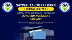 Sayısal Takografya Kartı Odamızda Verilmeye Başladı